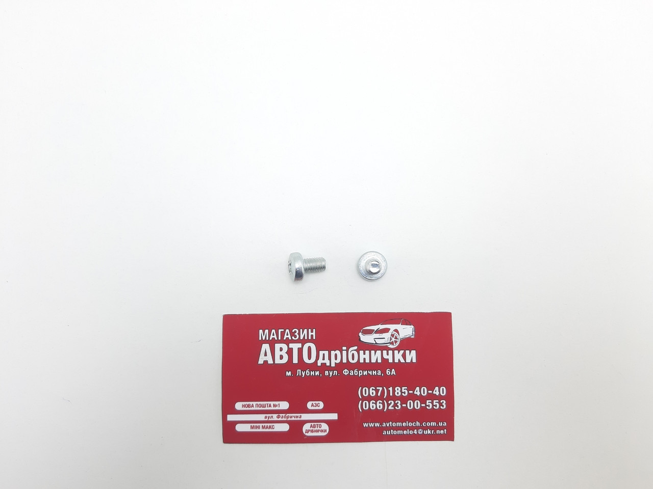 Гвинт оцинкований М6 L=10мм під шліц PH Metalvis