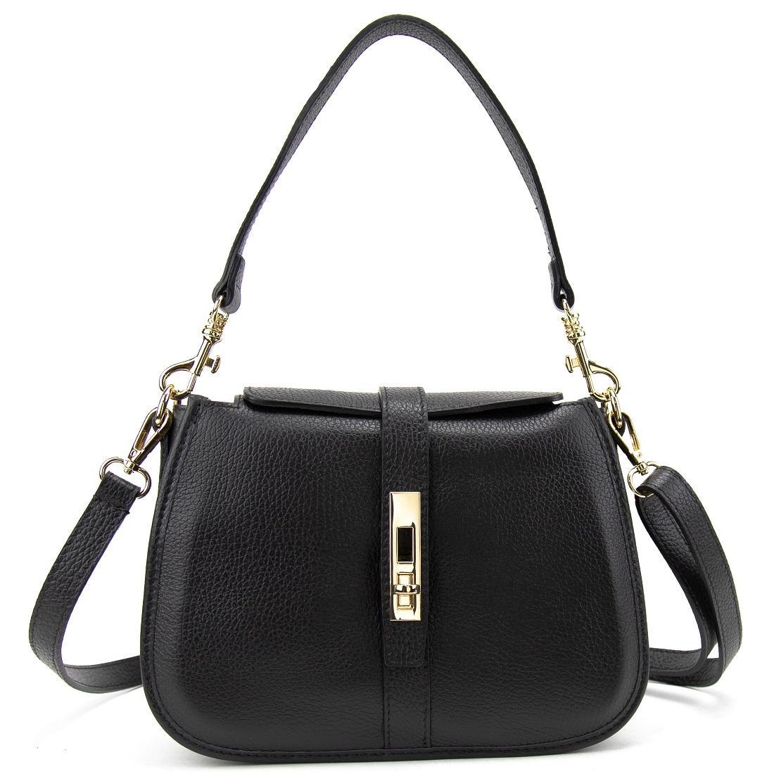 Сумка жіноча шкіряна Firenze Italy F-IT-9891A чорна, фото 1