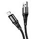 Кабель Hoco Lightning Excellent charging data cable X50 1m, 2.4A (X50-i), фото 3