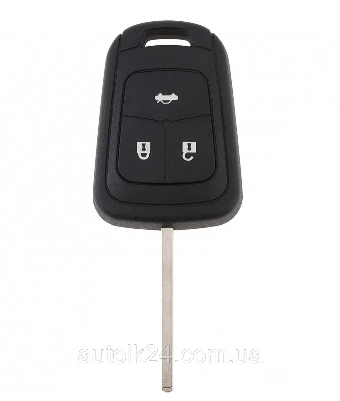 Заготовка корпус ключа Chevrolet 3 кнопки лезо HU100