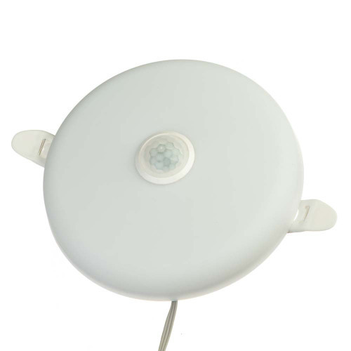 Світлодіодний світильник з датчиком руху Sensor Ester круглий 9 Вт 5000К IP40, фото 1