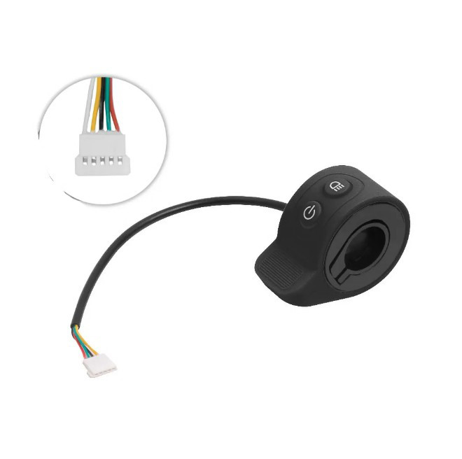 Курок газу для електричних самокатів 5pin чорний