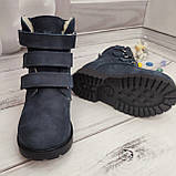 Ортопедичні шкіряні зимові черевики на хутрі для хлопчика супінатор ВП1-ВП7 каблук Томаса Kena Кена розмір 21-40, фото 2