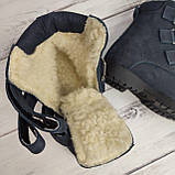 Ортопедичні шкіряні зимові черевики на хутрі для хлопчика супінатор ВП1-ВП7 каблук Томаса Kena Кена розмір 21-40, фото 4