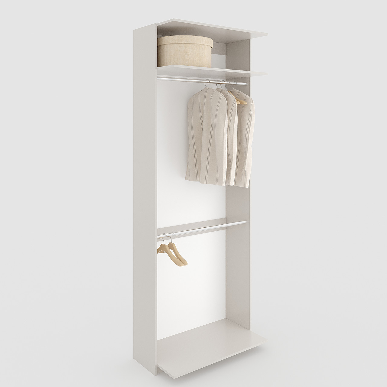 Модуль для гардеробної системи 2431х600х500 мм Кашемір, фото 1