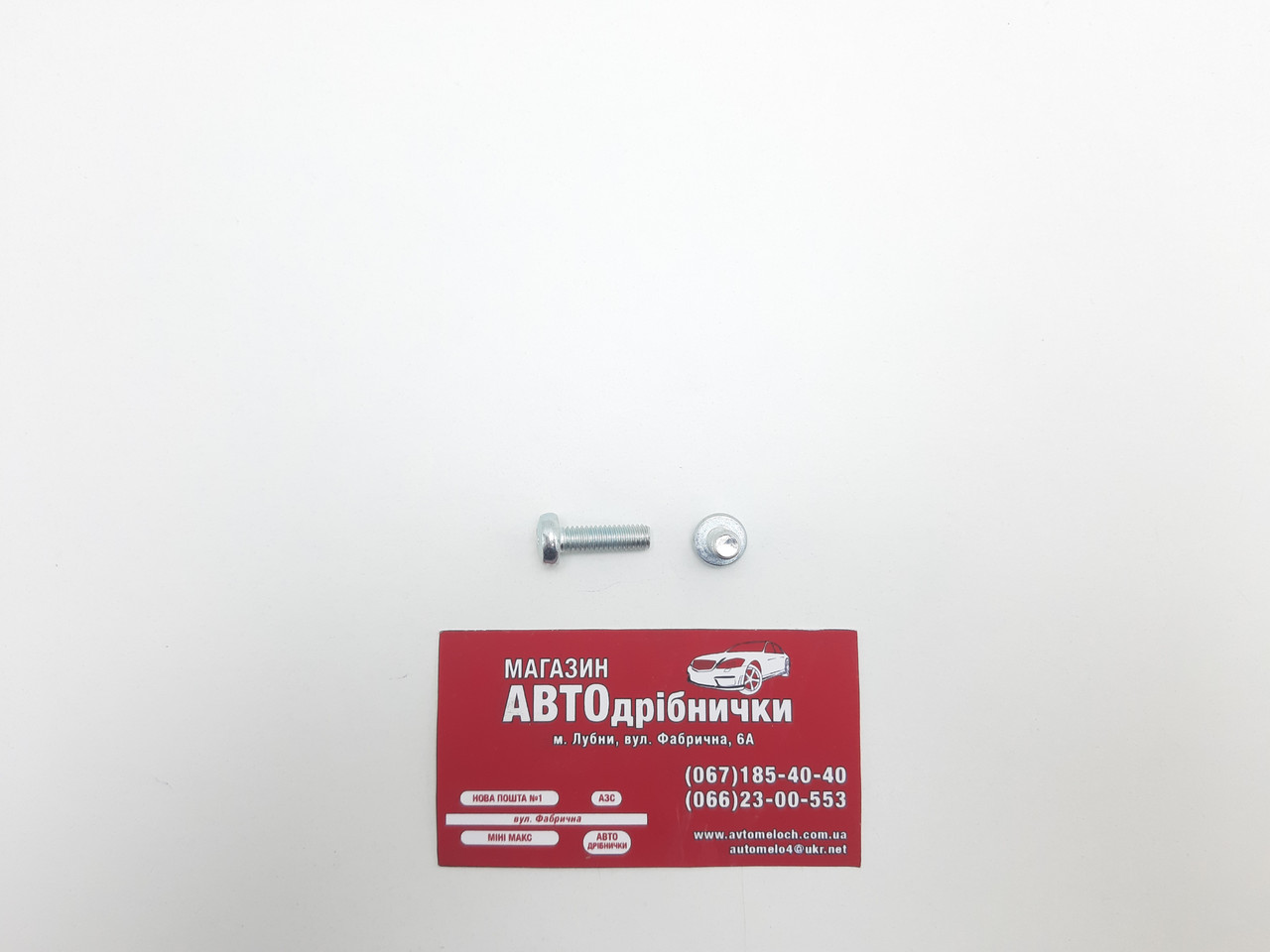 Гвинт оцинкований М6 L=20мм під шліц PH Metalvis