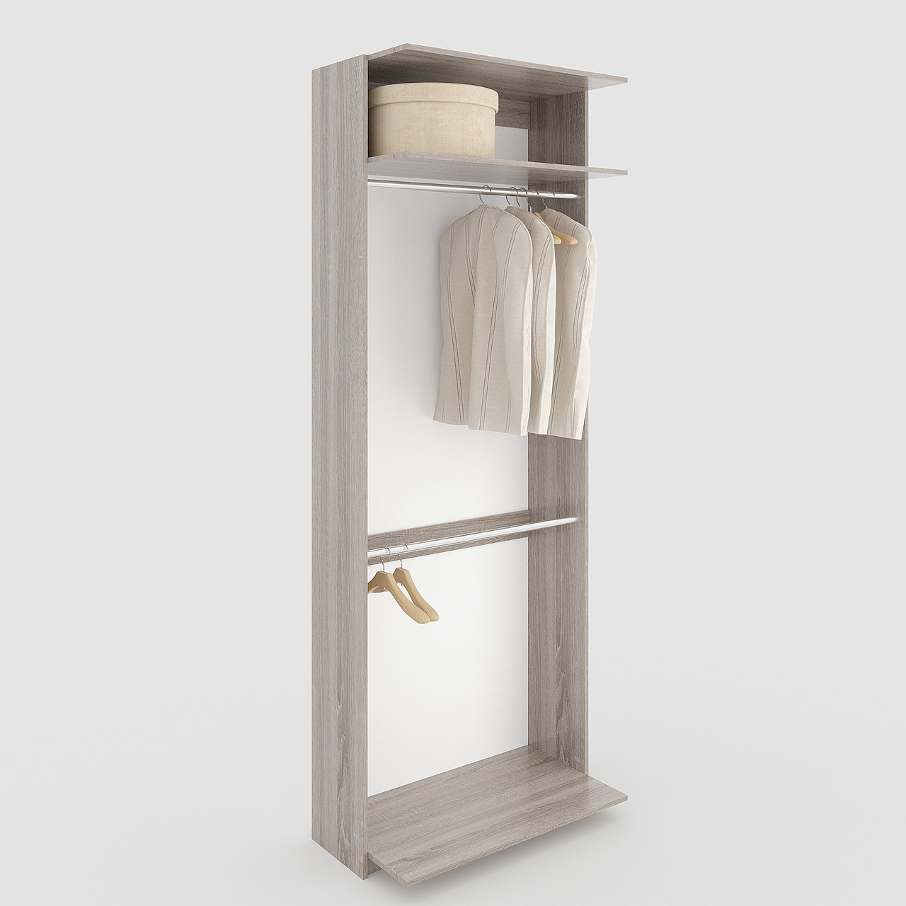 Модуль для гардеробної системи 2431х600х500 мм Дуб Сонома трюфель, фото 1