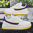 Кросівки жіночі Navigator білі з фіолетовим еко-шкіра 8155, фото 3