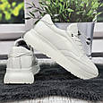 Кросівки жіночі із натуральної шкіри білі Туреччина з супінатором 8148, фото 5
