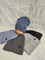 Шапка дитяча в'язана на флісі