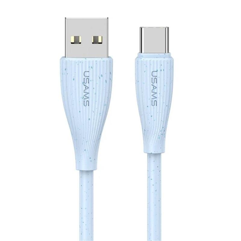 Кабель синхронізації Usams Type-C 3A Fast Charging Data Cable блакитний (SJ714USB03), фото 1