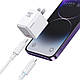 Кабель для зарядки і передачі даних Type-C-Lightning 480Мб/с 30W 1.2м блакитний Usams With Light-Cloud Series (SJ659USB03), фото 4