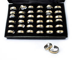 Каблучки з молитвою Отче наш позолочені