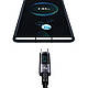 Кабель для зарядки і передачі даних Type-C-Type-C 480Мб/с 100W 1.2м LED дисплей чорний Usams Aluminum Alloy (SJ671USB01), фото 5