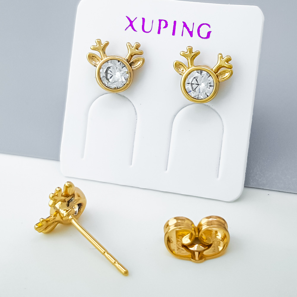 Позолочені Сережки Xuping, фото 1