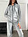 Дуже теплий костюм двійка світло-сірого кольору, фото 7