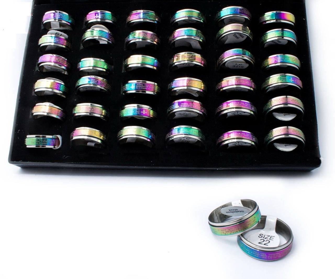 Каблучка хамелеон з молитвою Отче наш