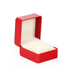 Подарункова коробка для браслетів і годинників червона. Стильний футляр із подушечкою й упаковкою