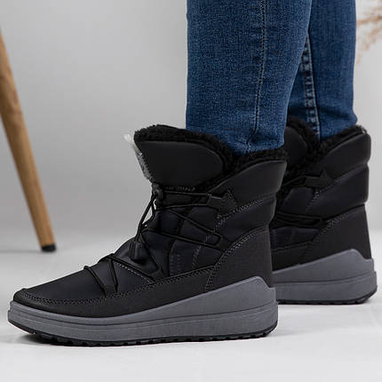 Дутики жіночі чорні, фото 1