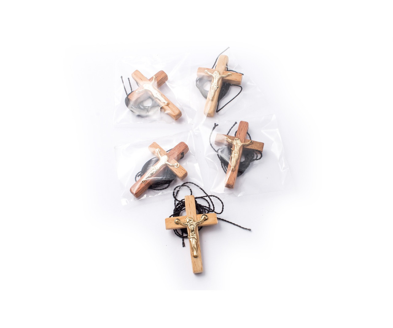 Дерев'яний хрестик натільний 100шт/уп