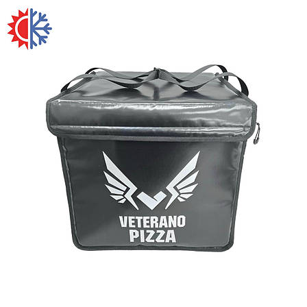 Професійна термосумка для доставки піци 40*40см висота 40см, фото 1