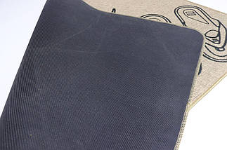 Килимок вхідний "Льон" на пружній каучуковій основі 45x75 см shoes 5392/15, фото 5