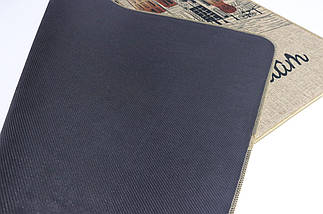 Килимок вхідний "Льон" на пружній каучуковій основі 45x75 см amsterdam 5392/13, фото 5