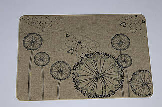 Килимок вхідний "Льон" на пружній каучуковій основі 45x75 см dandelion 5392/11, фото 2