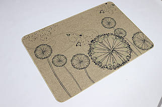 Килимок вхідний "Льон" на пружній каучуковій основі 45x75 см dandelion 5392/11, фото 3