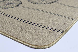 Килимок вхідний "Льон" на пружній каучуковій основі 45x75 см dandelion 5392/11, фото 4