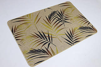 Килимок вхідний "Льон" на пружній каучуковій основі 45x75 см palm 5392/7, фото 3