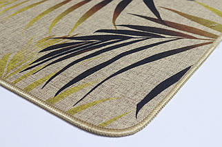 Килимок вхідний "Льон" на пружній каучуковій основі 45x75 см palm 5392/7, фото 4