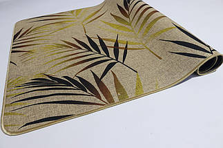 Килимок вхідний "Льон" на пружній каучуковій основі 45x75 см palm 5392/7, фото 5
