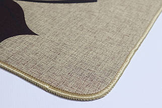 Килимок вхідний "Льон" на пружній каучуковій основі 45x75 см leaf 5392/5, фото 4