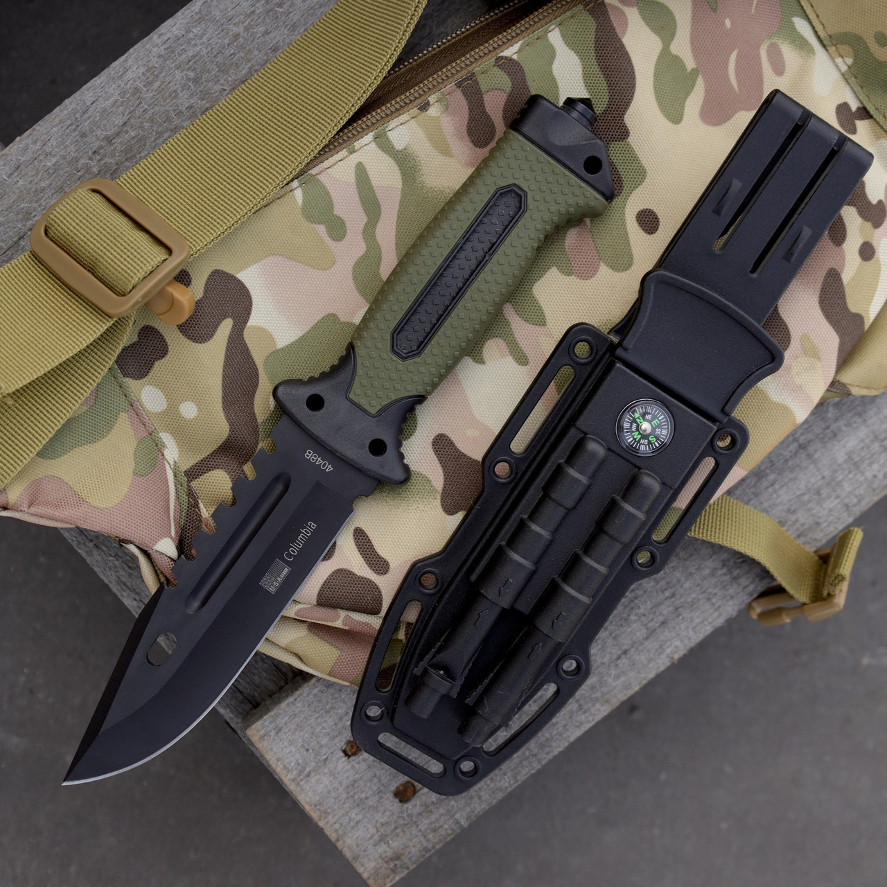 Ніж Columbia 4048B Olive, фото 1