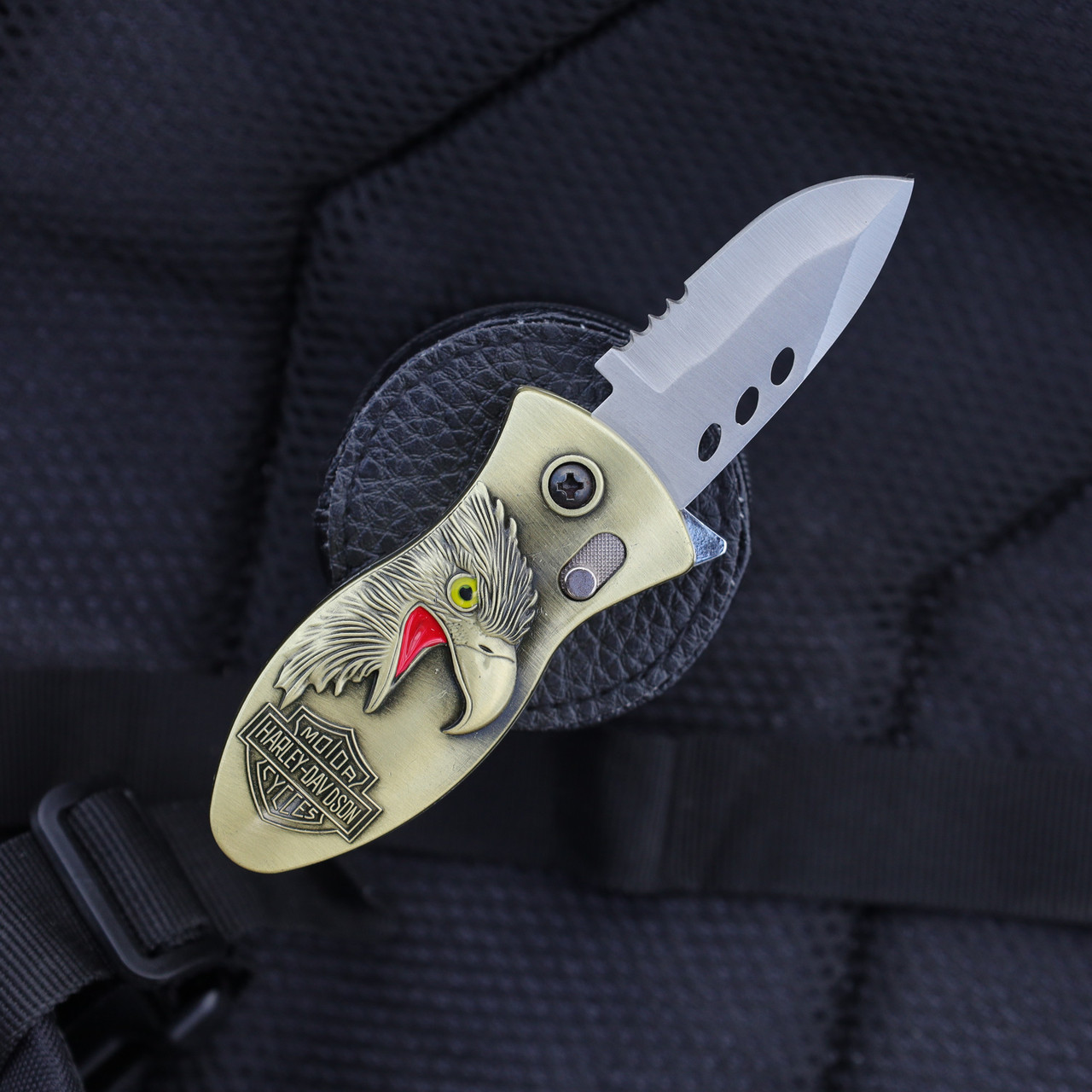 Запальничка з ножем Harley-Davidson ( орел червоний ), фото 1