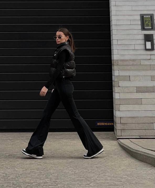 Жіночі штани-лосини; Колір чорний; Розміри — 42-44 і 44-46;, фото 1