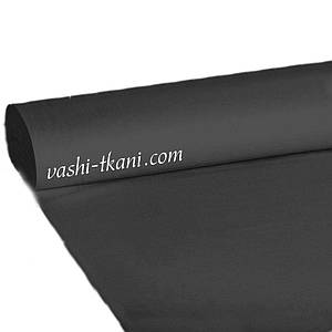 Тканина поплін De Luxe, однотонний чорний (Туреччина шир. 2,4 м) (P-FR)