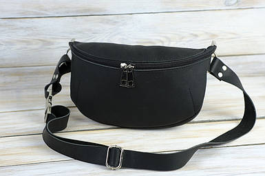 Чоловіча сумка Рей з натуральної шкіри колір Чорний