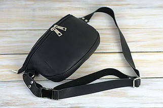 Жіноча сумка Лея з натуральної шкіри колір Чорний, фото 5