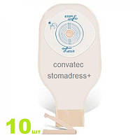 Калоприймач Convatec Стомадрес+ (Stomadress+) 19-64 мм, однокомпонентний, відкритий, непрозорий, 10шт
