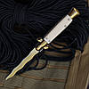 Ніж стилет AKC Flamberg Gold-Bone, фото 2