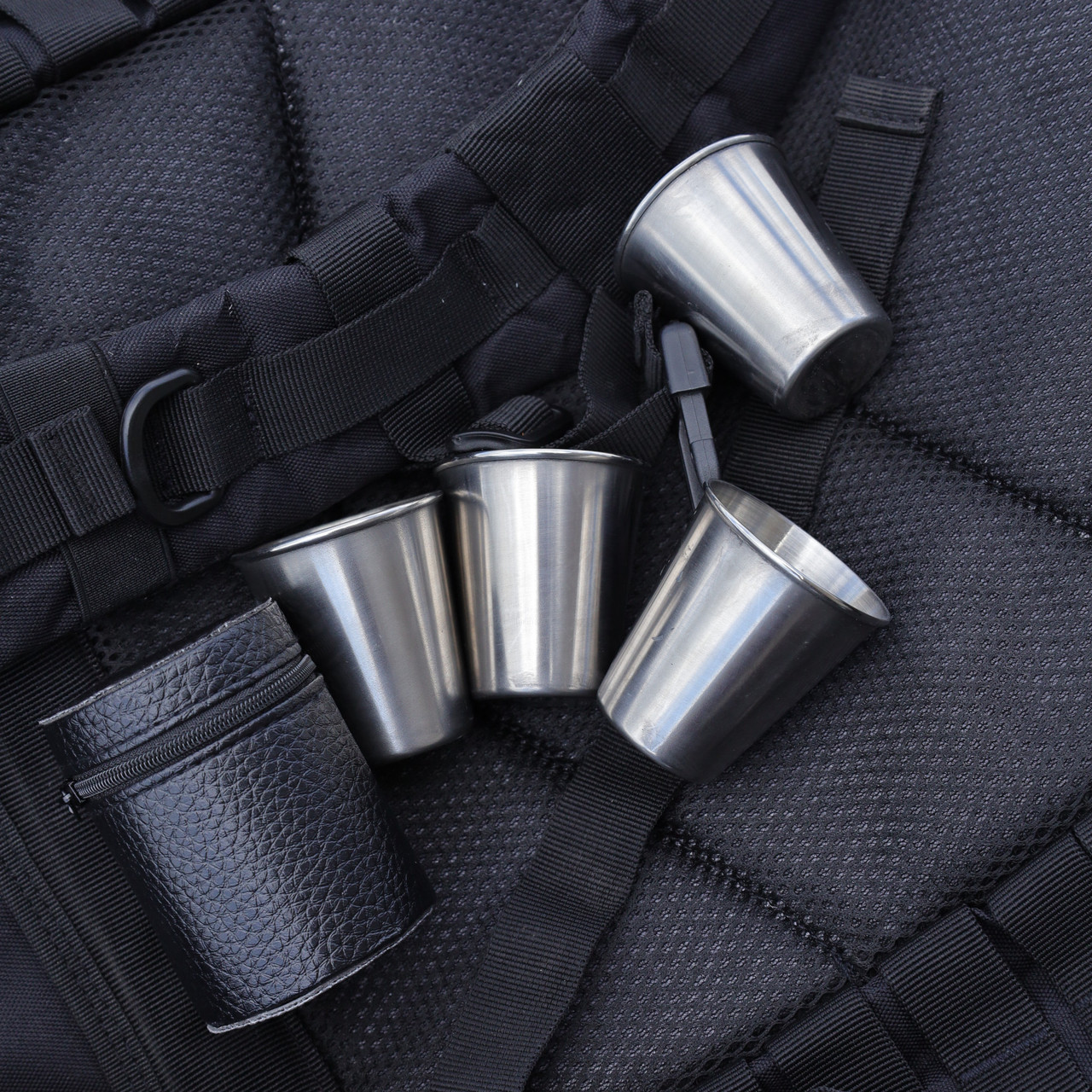 Набір з стаканчиків в чохлі 4шт M, фото 1