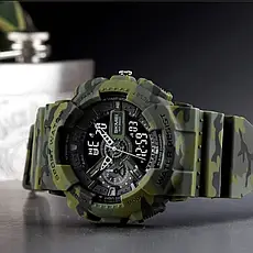 Кварцово-електронний годинник Skmei 1688 Green-Black