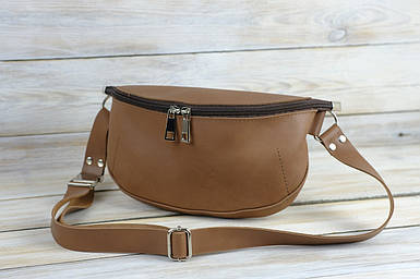 Чоловіча сумка Рей з натуральної шкіри колір Коричневий