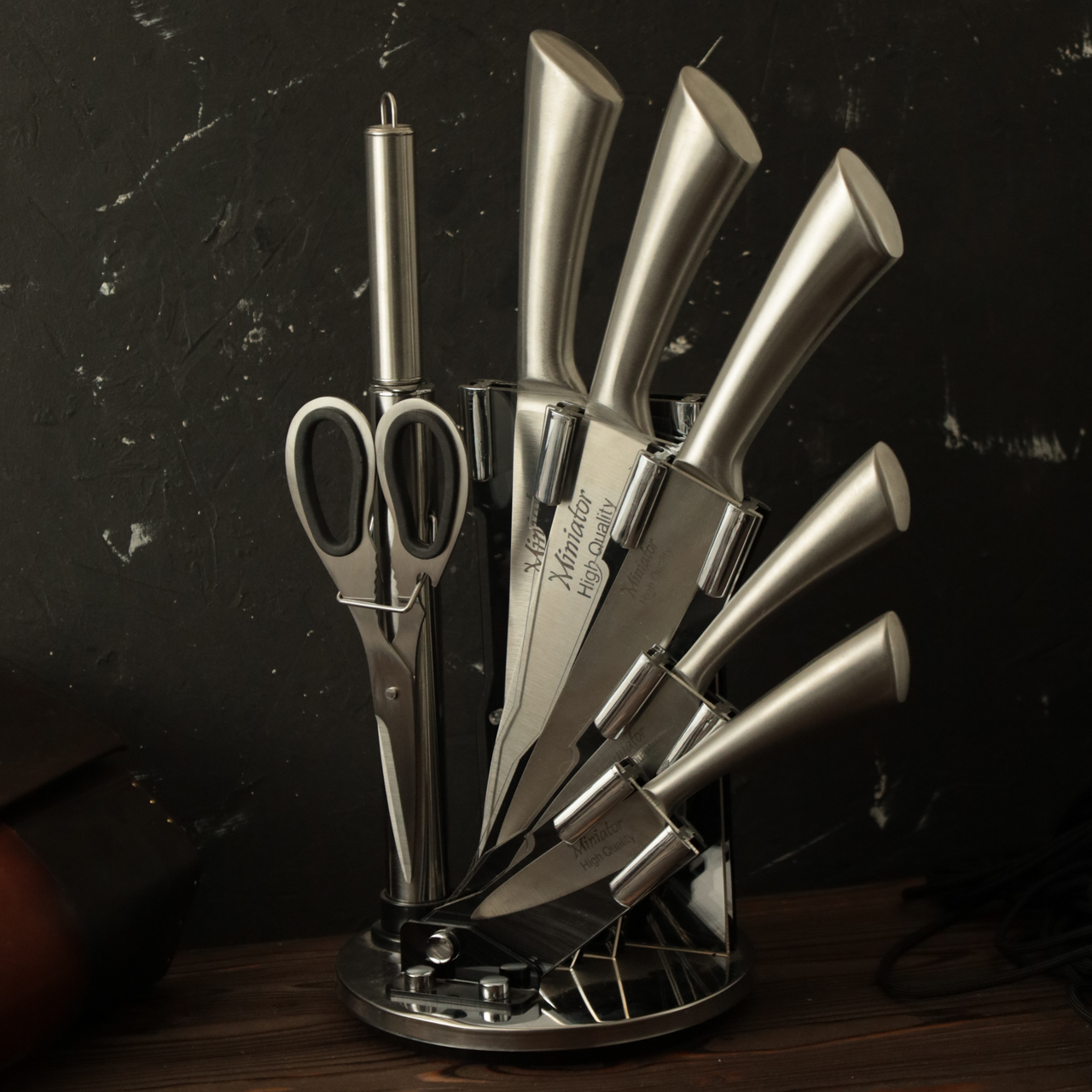 Кухонний набір на підставці Хром, фото 1