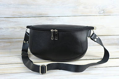 Чоловіча сумка Рей з натуральної шкіри колір Чорний