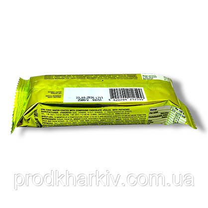 Батончик шоколадно-вафельний Polus Фісташка 60г, фото 5