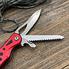Ніж мультитул Traveler розкладний червоний, фото 5