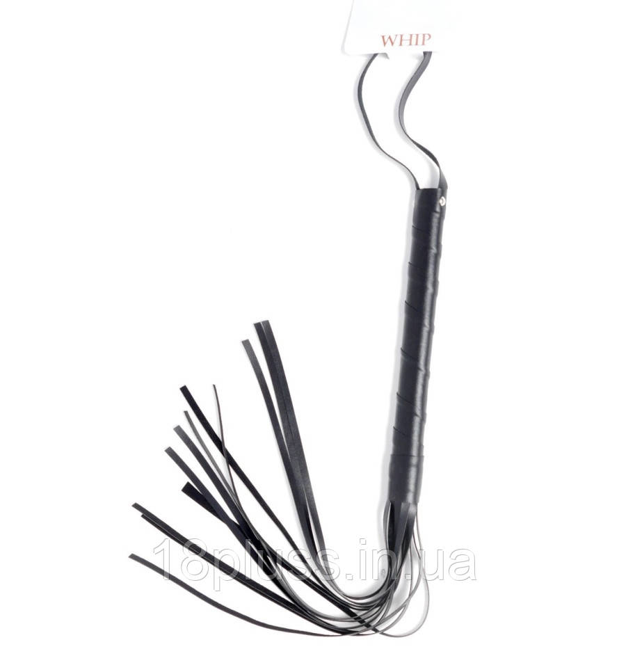 Стильний шкіряний батіг для яскравих ігор Fetish B-Series Whip Black, фото 1